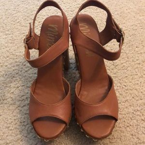 Mimosa chunky platform heels